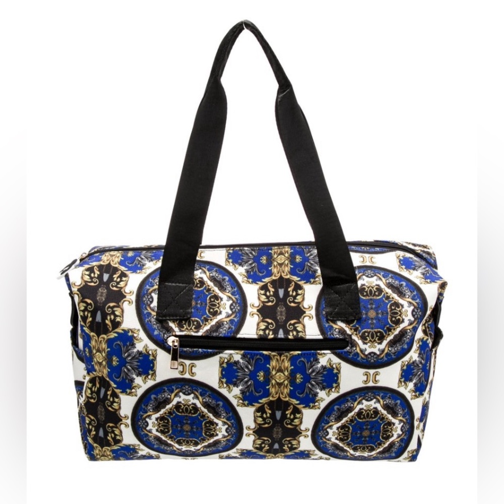 Alice + Olivia Regal Romance Sapphire Duffle Bag Tote Purse Revolve FWRD NWT - Picture 6 of 16